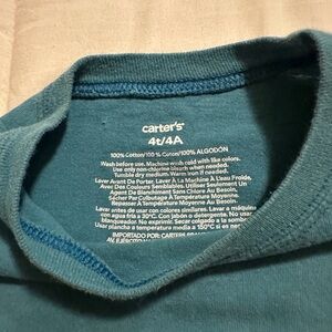 Carter's Blue Cotton Shirt 4T